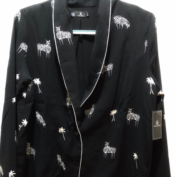 Volcom Zebra Print Blazer - Picture 2 of 4